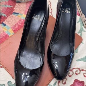 Alex Marie Black Patent Pumps